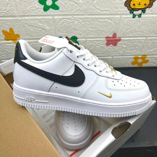 Nike Air Force 1 White Black Gold