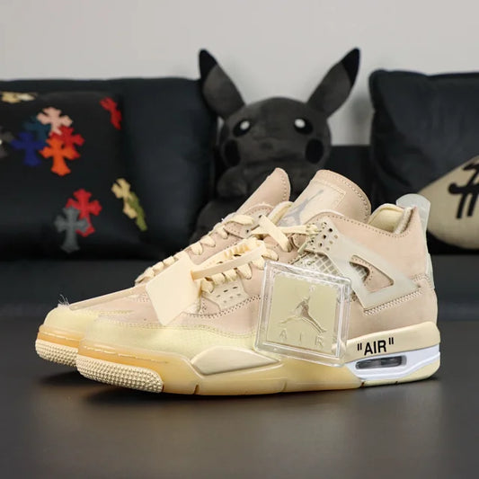 OFF-WHITE x Air Jordan 4 "Sail"
